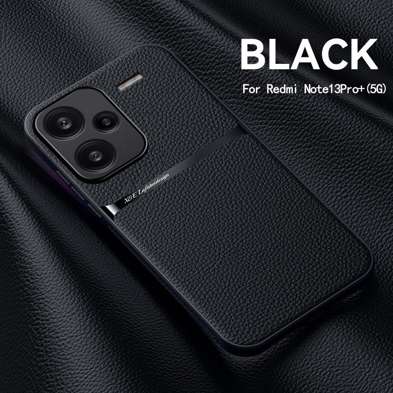 Funda For Redmi Note 13 Pro Plus Case Magnet Car Holder Leather Cover for Xiaomi Redmy Note 13 Pro + Plus 5G TPU Bumper Coque