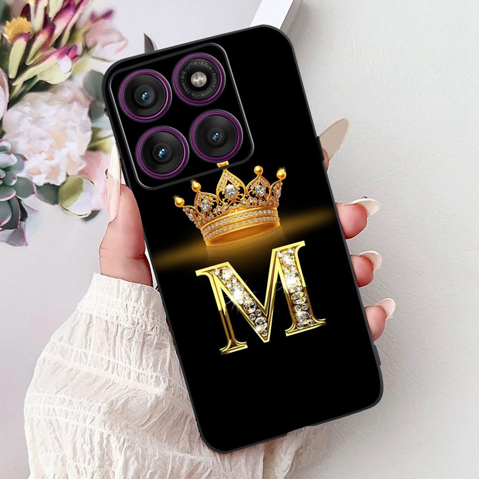 For Motorola Edge 60 Pro Case XT2507-1 Silicone Fashion Luxury A-Z Letters Shockproof Back Cover For Moto Edge 60Pro Phone Case