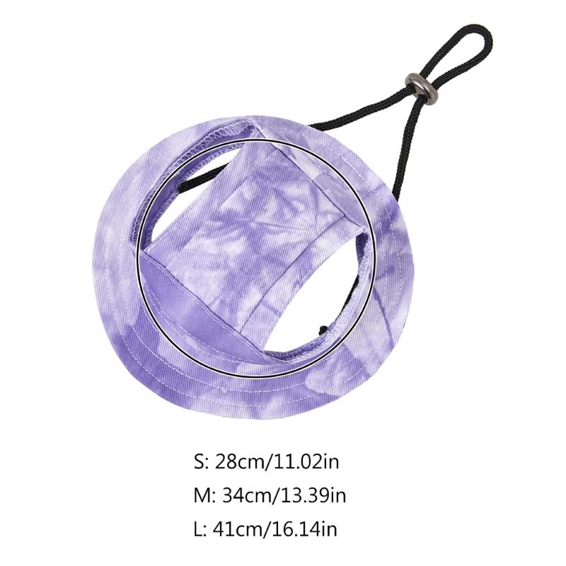 Dog Hat Dog Sun Hat Summer UV Protections Visors for Small Medium Large Dogs with Ear Hole Adjustable Chin Strap