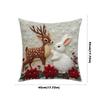 45x45cm Throw Cushion Cover Linen Pillow Case New Christmas Pillow Cover  Living Room