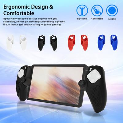 1 Paar Controller-Abdeckung Silikon Geteilte Schutzhülle Controller-Skin für PS5 Weiche Handheld-Spielekonsolen-Hülle für PlayStation Portal