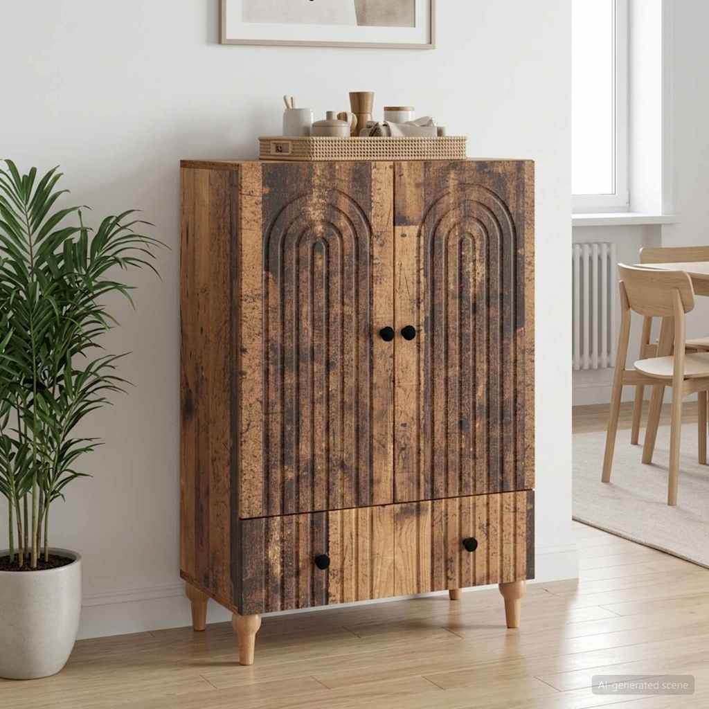 Sideboard Reclaimed Wood 66 x 34.5 x 95 cm Engineered Wood