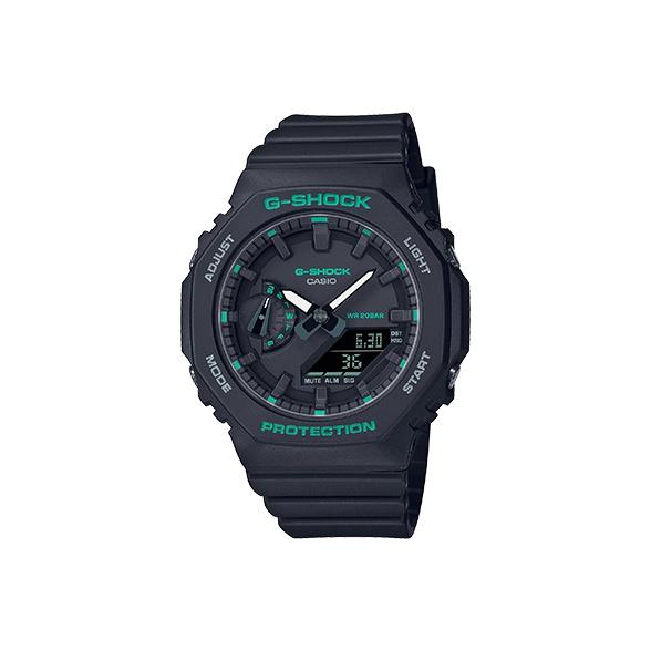 

CASIO Unisex Liquid Crystal/Analog Dual Display Series Black Watch GMA-S2100GA-1APR Regular Watch Box