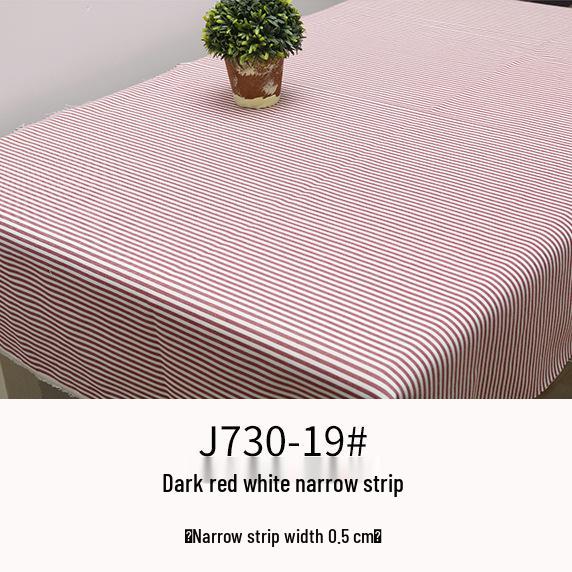 Plaid Cotton Linen Tablecloth and Cushion Fabric Set