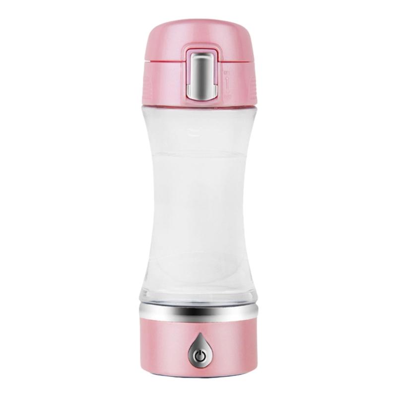 Wasserstoffreiches Wasserflasche mit USB-Aufladung Wassergenerator Ionisator 350ml Trinkbecher für Zuhause Büro und Reisegebrauch