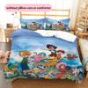 Digimon CharactersPattern Bedding Quilt Set  Home Decoration  Gift (1 * Duvet Cover + 2 * Pillowcase  Without Core)