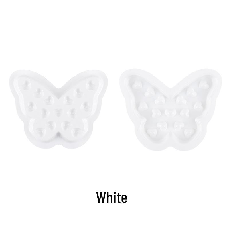 100-Pack Eyelash Extension Glue Trays - Base-less PVC Pads белый