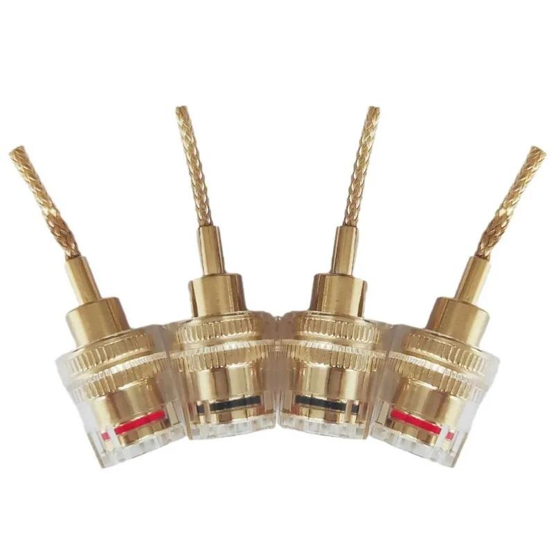 4 шт. высококачественный 2 мм Штыревой Банановый Штекер-Адаптер Прямой Штырь Банановые Клеммы Разъемы для Динамиков для HiFI DIY Соединитель Проводов Клеммы для Динамиков 4pcs