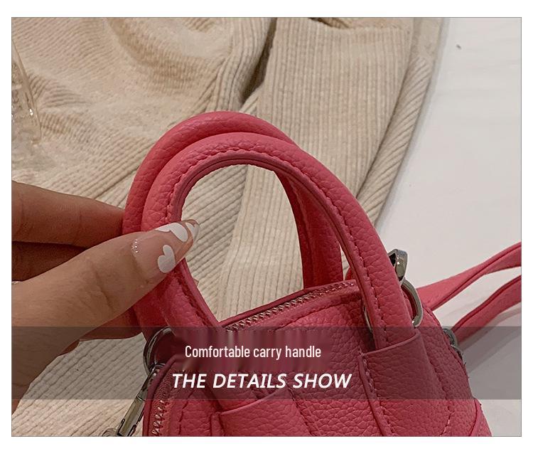 2025 Spring Niche High-End Candy Color Mini Shell Crossbody Bag for Girls