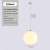 Milky White Round Pendant Lamp for Nail Salons, Cafes, Children's Clothing Stores, and Weddings