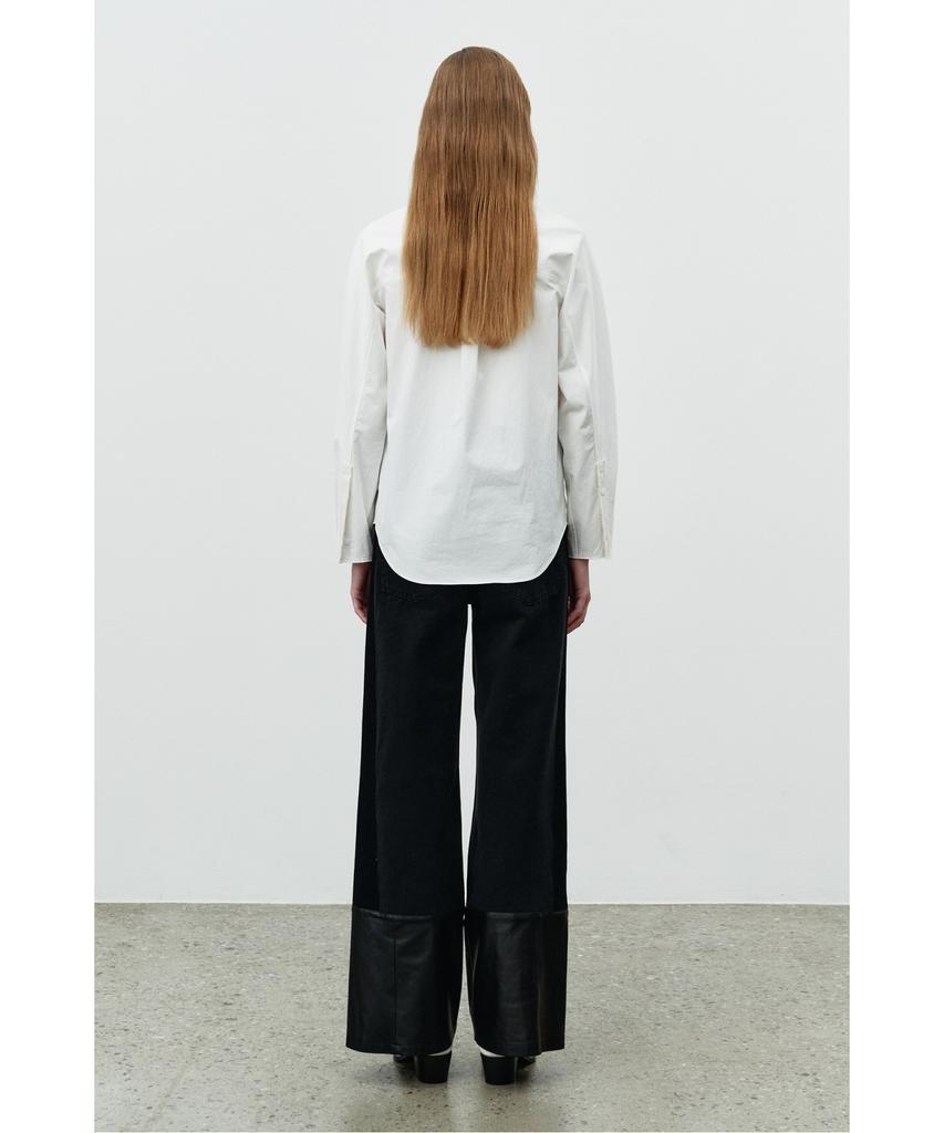 RECODE Lam Leather Patch Pants Rqpaa25528Bkx