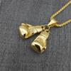 Hip Hop Pair Boxing Glove Pendants For Men Gold Color Stainless Steel Male Hippie Jewelry Dropshipping Necklace