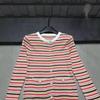 2026 Spring Floral Striped Knit Cardigan - Slimming, Versatile European Style