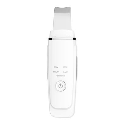 [Water Peeling] Ultrasonic Peeling Cleanser with EMS Ion Introduction/Extraction Function, Red/Blue/Orange Light Therapy, Pore Care, Exfoliation, Blac