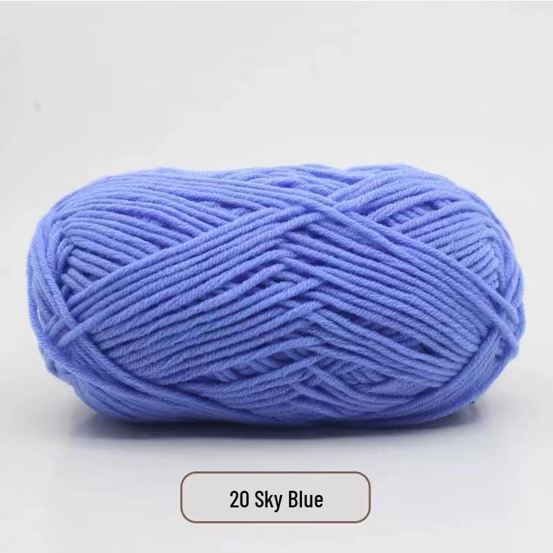 Milk Cotton Yarn Pack for DIY: Medium-Thick Scarf, Crochet Slippers, Handmade Knitting Bags