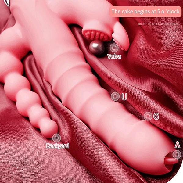 3 In 1 Double Penetration G Spot Vibrator Clitoris Stimulator Anal Vagina Dildo Masturbators Sex Toys for Women Adult Couple 18