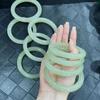 10mm Year of the Snake Wealth Jade Bracelet: Ice Green Floating Flower Design, Women's Ancient Style Xinjiang Imitation Tianshan Green.