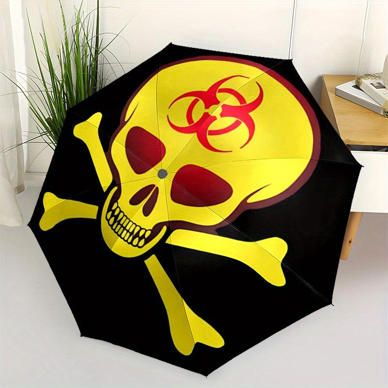 1 Stück Resident Evil Winddichter Automatischer Regenschirm, Tragbares FaltDesign, Leicht für Damen/Herren Geschenk a0811278