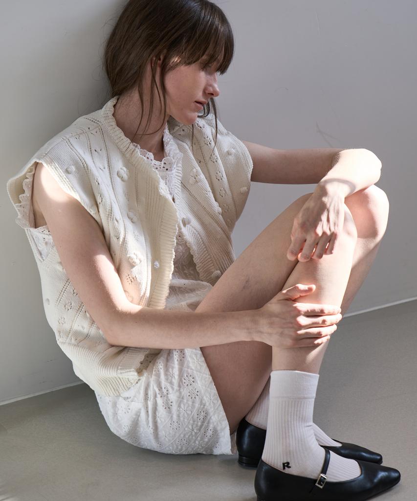 GRIDAJ Grida.J Jqd Knit Vest _ Ivory