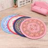1:12 Puppenhaus Miniatur runder Bodenteppich, ovaler Teppich, Bodenmatte, Modell, Schlafzimmer, Wohnzimmer, Dekor, Spielzeug, Puppenhauszubehör