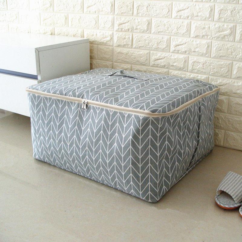 Portable Cloest Organizer Box High Quality Clothing Storage Bag Blanket Tidy Case Container 3 Sizes Toys Storage Bag Multi Color about 49x40x24cm