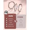 Bobisty 3Pcs Fidget Ring for Women Men Stainless Steel Rings for Relief Anxiety Anti Stress Band Thumb Spinner Ring Jewelry Gift