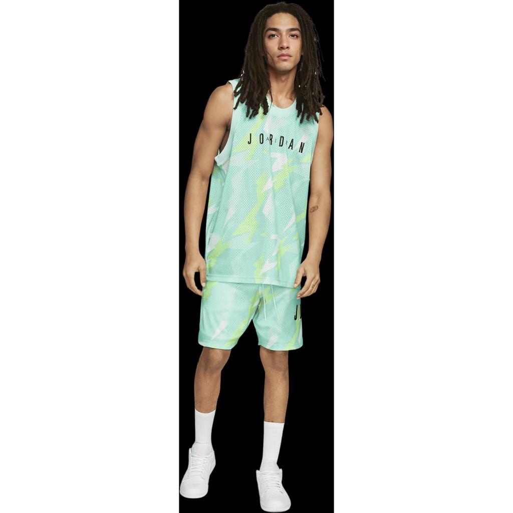 Jordan Alphanumeric Print Breathable Basketball Jersey Men Tops Green CZ4740-675