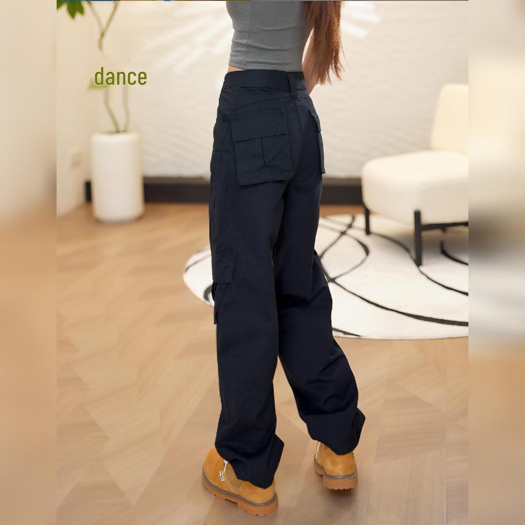 2025 Early Autumn Slimming Scimitar Cargo Pants - Women's Loose Straight-Leg Casual Pants for Pear-Shaped Bodies