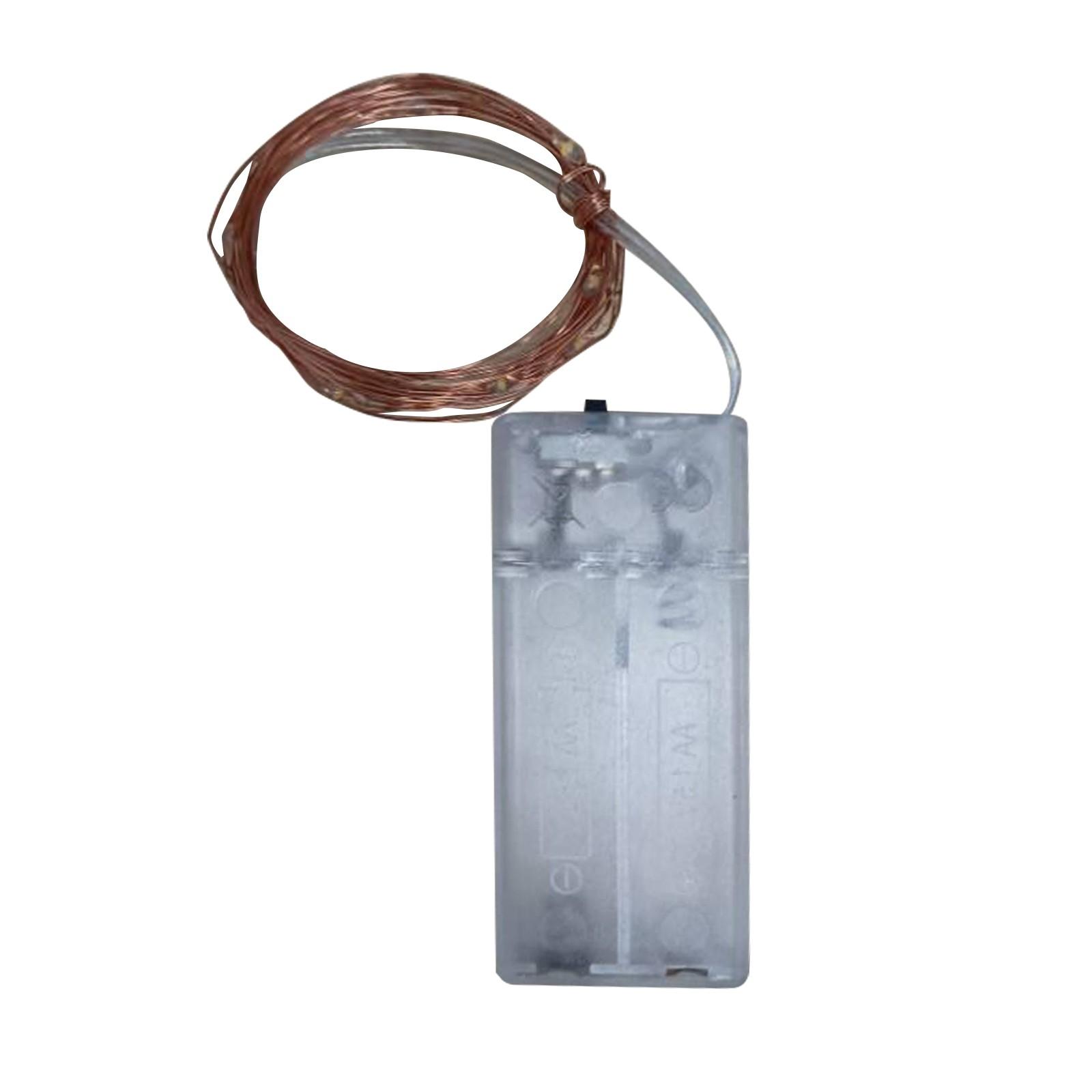 

Постоянная Яркая Медная Проволочная Лампа Батарейный Отсек 3м30 Ламп Праздничная Гирлянда One Size белый