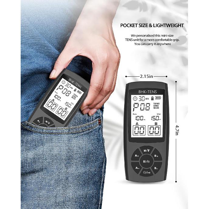 TENS Unit Muscle Stimulator for Pain Relief Therapy, 22 Modes EMS TENS Machine, Electronic Muscle Relaxer for Shoulder Pain Relief, Back Pain,