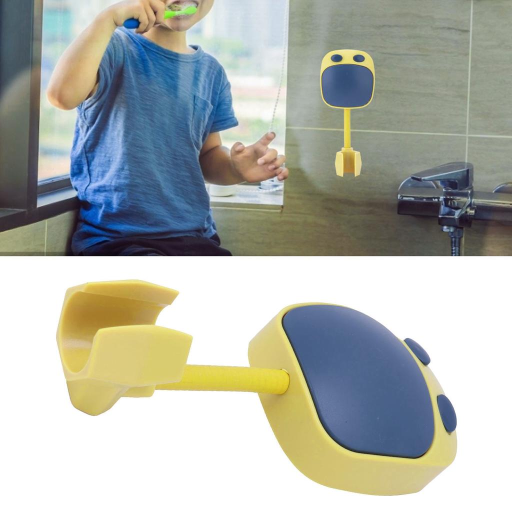 Shower Head Holder 360 Degree   Bracket PunchFree Shower Accessories for Children Bathroom(Blue Yellow )
