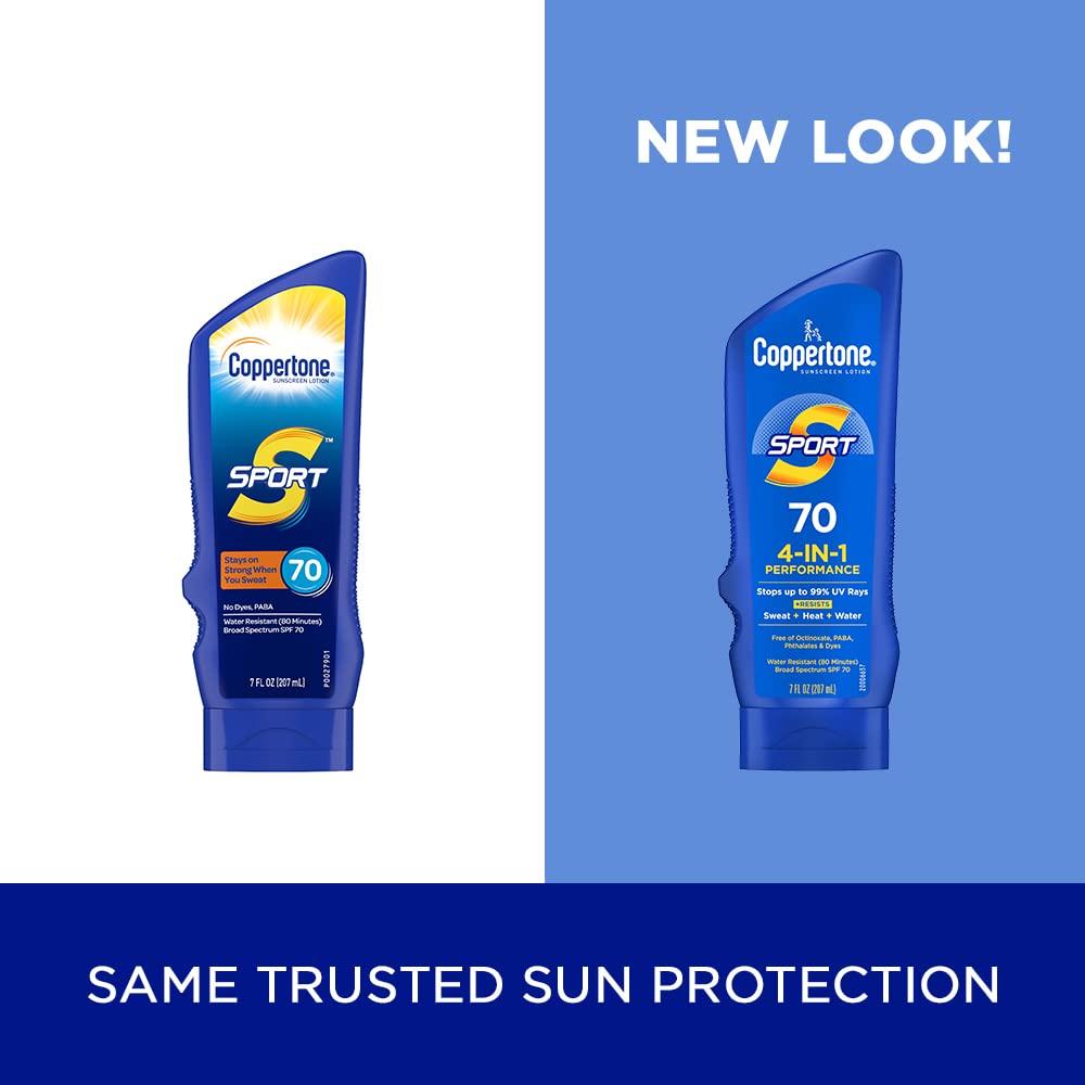 Coppertone Sports Sunscreen Lotion Broad Spectrum SPF 70 (7-fluid oz)