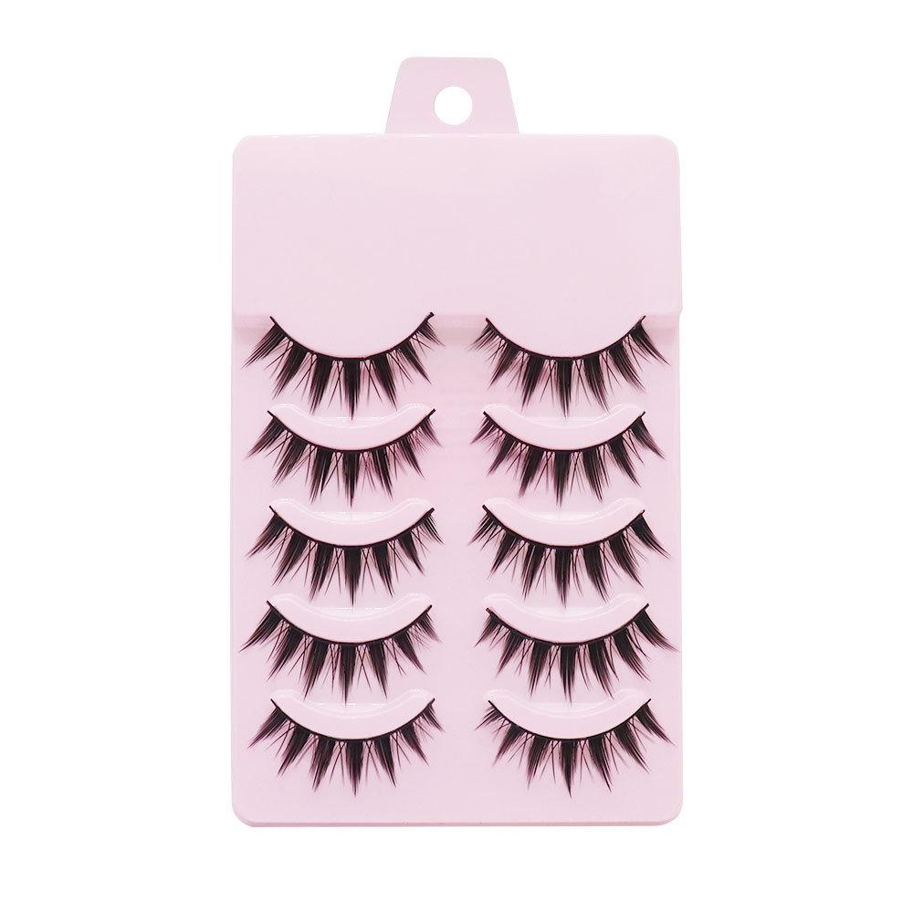 

Sanzhicai C9 Sweetheart Black False Eyelashes - Thick, Curled, Hard Stem for Single and Swollen Eyelids