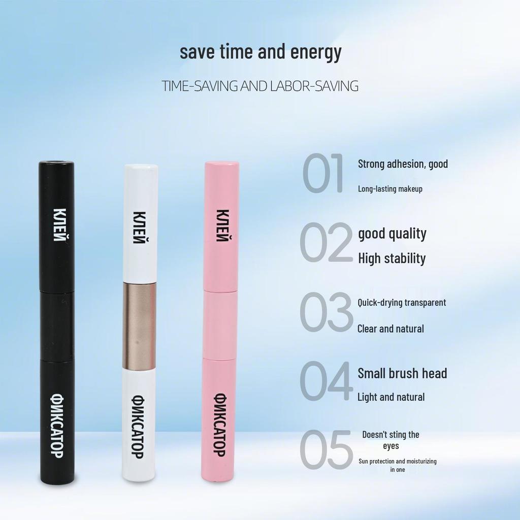 Double-Headed Quick-Dry Waterproof Eyelash Glue for DIY Segment Clusters