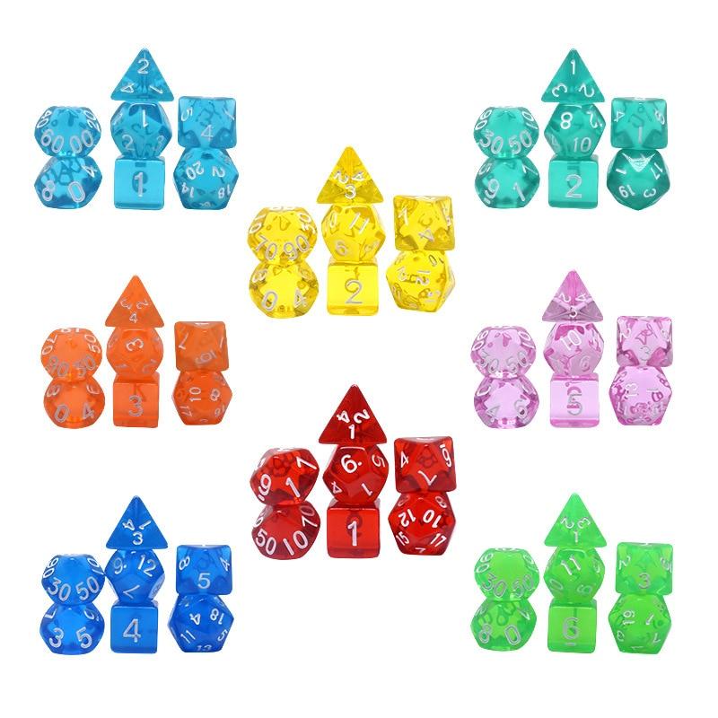 DND Dice Sets 7 Polyhedral Dices with a Drawstring Bag Great for Dungeons and Dragons Role Playing Table Game