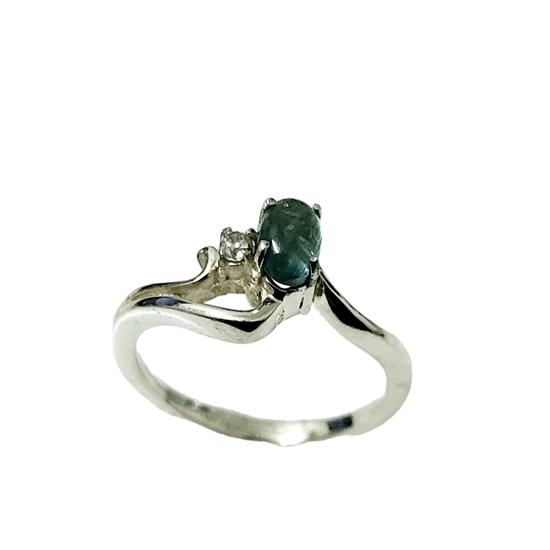Natural Paraiba Tourmaline Gemstone 925 Sterling Silver Ring Size 7.75 US, Gift