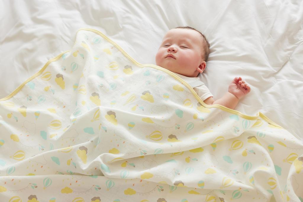 D by DADWAY Sunny Day Double Gauze Swaddle NZDB1065852 Blanket, Yellow,