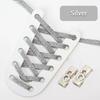 NEW Colourful Elastic Laces Sneakers Lock No Tie Shoelaces Kids Adult 8mm Wide Flat Shoelace Without Ties Shoes Accessories