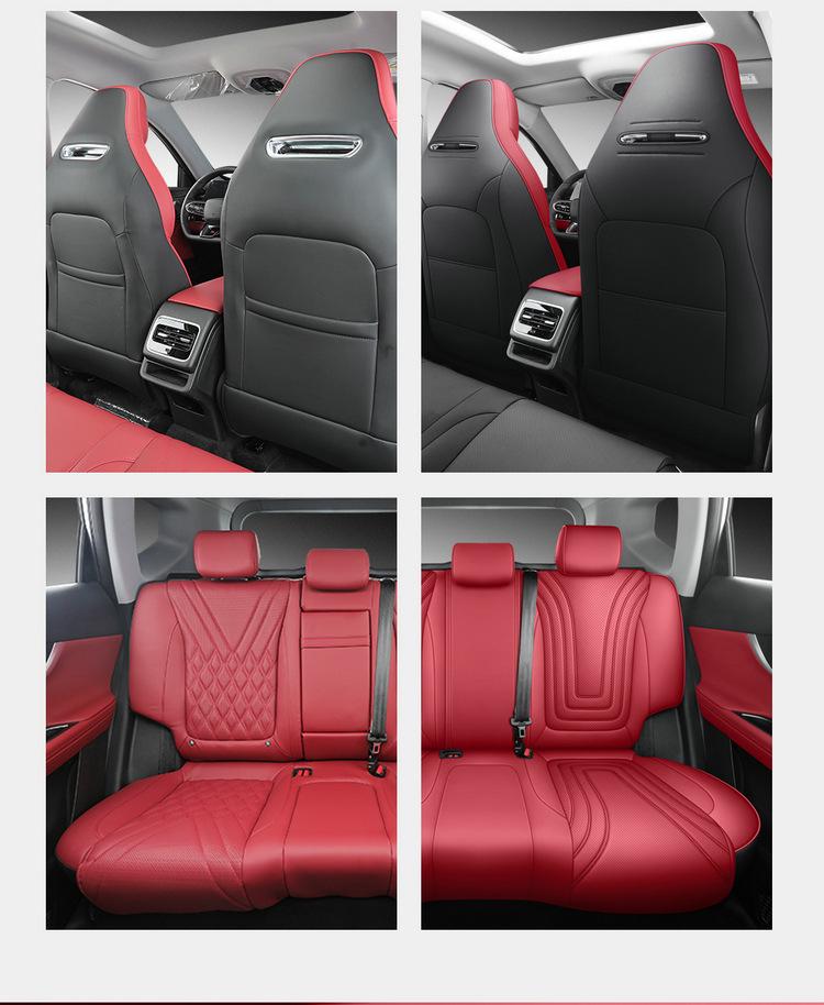 Breathable Perforated Leather Seat Cover for 2023-2026 Chery Tiggo 7 PLUS