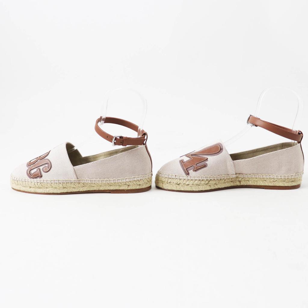 Pristine HERMES Slip-on Indirizzo Van Quatre Faubourg Patch Tower ash Women 37 Used