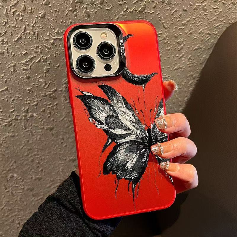 The New Moon Butterfly Is Suitable for Iphone17 Mobile Phone Case Apple 15promax/16 Anti-drop 13pro12/11x.