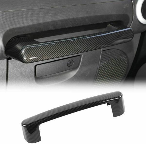 Compatible with 2007-2010 Jeep Wrangler Passenger Grab Handle Trim Cover.