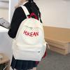 Senior High School Large Capacity Schoolbag Women's Letter Backpack