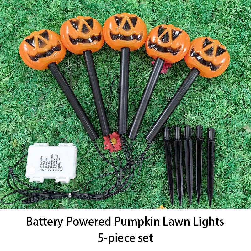 Solar LED Halloween Pumpkin & Skull Lawn Light