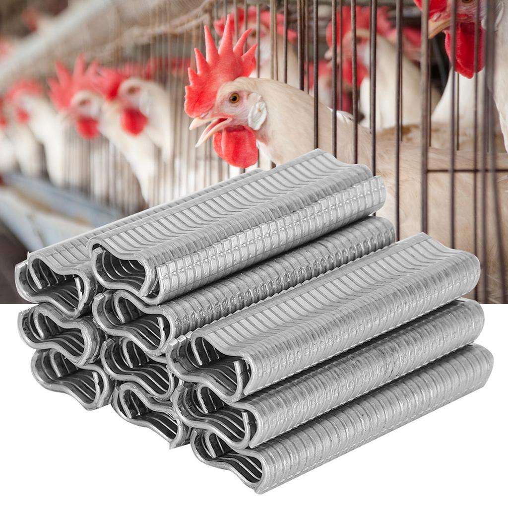 Metal Ring Staples Buckle 2.0 M Nail Kit Ring Plier Tool for Chicken Rabbit Cage