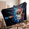 Coventry City Personalized Fleece Blanket With Football Logo, Custom Name Text Soft Warm Home Throw Blanket