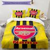 3pcs Custom Name Arsenal F.C Bedding Set Duvet Cover Closure Includes 1 Duvet Cover & 2 Pillowcases, Soft and Comfortable for All Seasons.