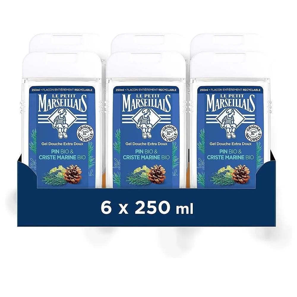 Le Petit Marseillais Гель для душа Extra Gentle 250 мл 6 шт. Fine & Marine