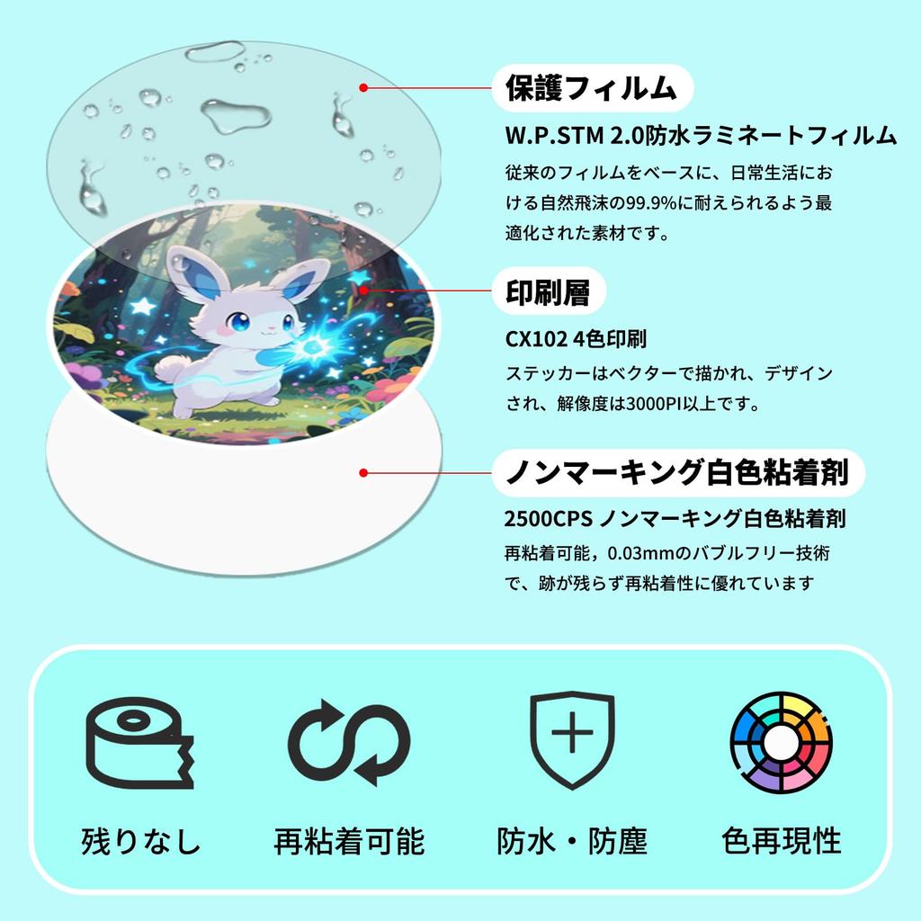 Set of 100 Sediven Cute Anime and Manga Moe Stickers for DIY Anniversary Birthdays Stickers, Stickers, Waterproof, High-Resolution Images, Carry-on