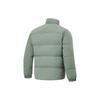 Li Ning Fitness Series Solid Color Stand Collar Water Resistant Short Down Jacket Men Jacket Gray-Green AYMT105-4